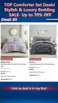 TOP Comforter Set Deals You Don’t Want to Miss! Stylish, Reversible & Luxury Bedding SALE