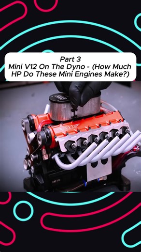 Mini V12 On The Dyno (How Much HP Do These Mini Engines Make?) #mini #v12engine #dyno #miniengine #testing