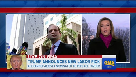 Trump names new nominee for secretary of labor