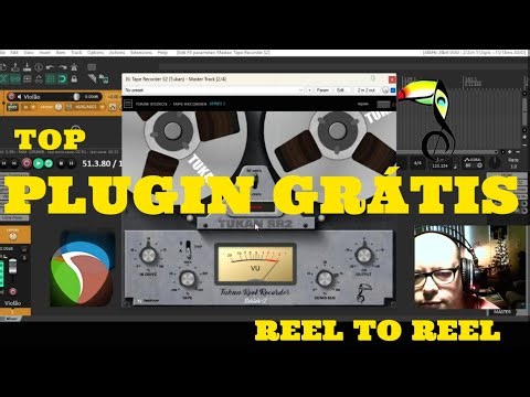 Plugin gratuíto Reel to Reel da Tukan Studios para uso no Reaper