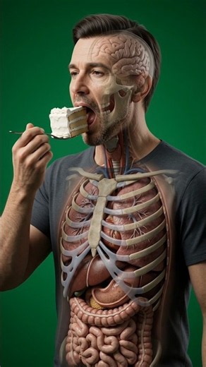 What Happens Inside Your Body After Eating Cake? 🍰 | 3D Medical Animation