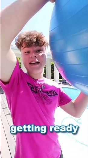 EXPLODING A Weighted Yoga Ball😳