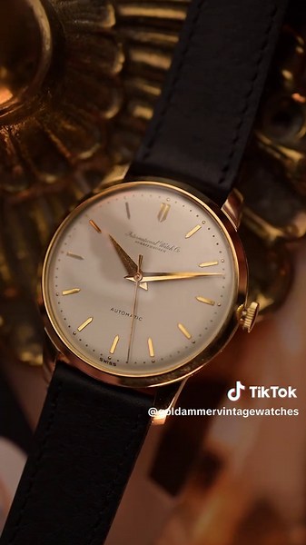 Stunning 1952 IWC Automatic in 18k Yellow Gold