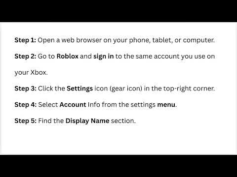 How to Change Your Display Name on Roblox Xbox Series X and S - Easy Step by Step Tutorial