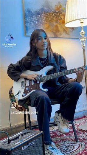 Some people talk it out...some people let it go... I plug in my guitar 🎸#aikomusic #electriccover