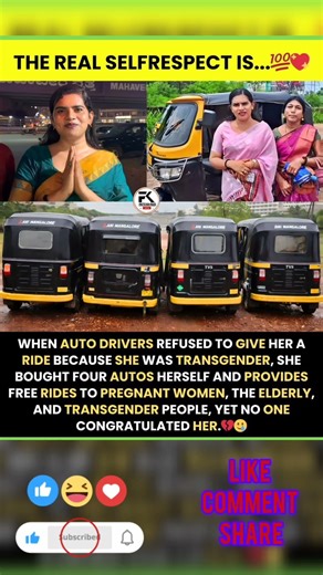 When the world closed its doors on her, she chose to open new ones for herself. 🚖💪🌈 #motivation