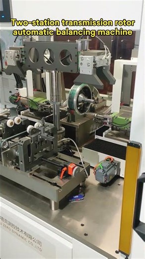 Commissioning of two-station transmission rotor automatic balancing machine - Zero Dynamic.