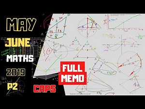 2019 May June maths grade 12 past paper 2 full memo by Levy from @BrightYoungBrains