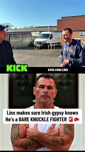 Linx sticks it on Irish bare knuckle fighter 😳😳 #boxing #gymskin