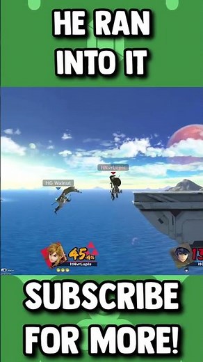He Ran Into It #ssbu #nintendogame #fyp #smashbros #smashultimate