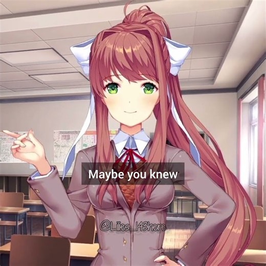 just monika tho #ddlc#monika#dokidokiliteratureclub#ddlcmonika