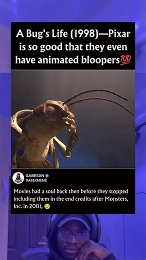 Bug's Life (1998)—Pixar was so good that they even have animated bloopers | Sohel Sayyad