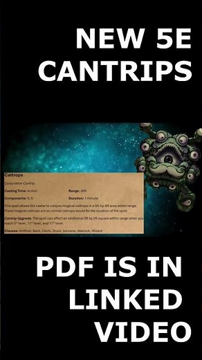 Caltrops Cantrip #dnd5e #dmtips #homebrewdnd #magicitems