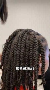 Protective two strand mini twist for natural hair #minitwists #twostrandtwist #naturalhair #4chair