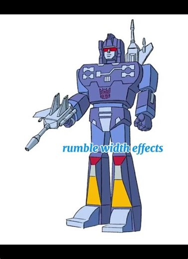 Transformers G1 rumble impression with effects