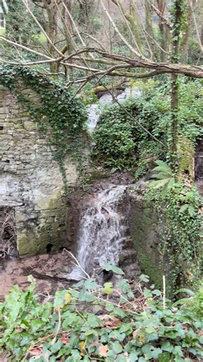 Two of my favourite local ancient ruins on today’s walk. The remains of the medieval watermill in Cwm Nash and the Iron Age fort on the cliff top at Cwm Mawr. #walk #walking #wales @visitthevale | Graham Loveluck-Edwards