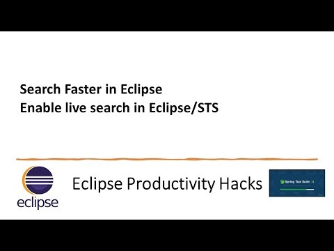 Eclipse Productivity Hacks | How to Enable Live/Incremental Search in Eclipse