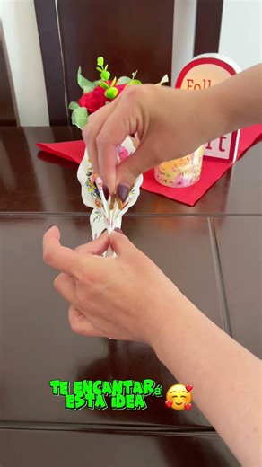 decoración para tu nesa #facilypractico #hack #tips #TrucosParaElHogar