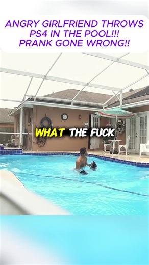#ANGRY GIRLFRIEND THROWS PS4 IN THE POOL!!! PRANK GONE WRONG!! (1)