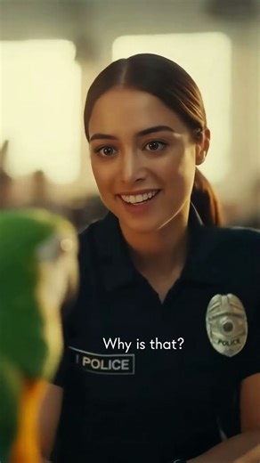 The Parrot That Flirted With a Police Officer 😂🦜