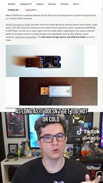 USB flash drive that lasts for 200 years but only 8kb data!? #usb #usbflashdrive #digitalstorage #harddrive #ssd #technology