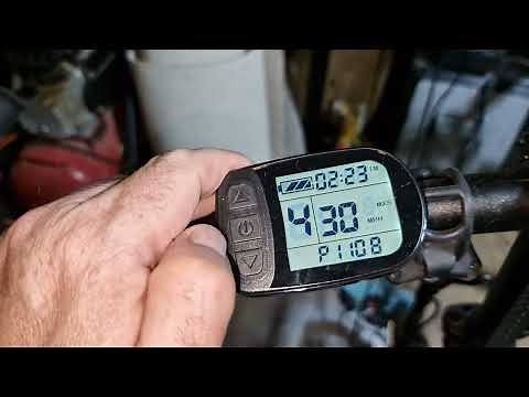Instructions for changing settings on a KT-LCD5 display on my MiRider.