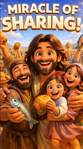 The Miracle of the Loaves and Fish | Jesus Feeds 5000 | Bible Story for Kids #bibleinspiration