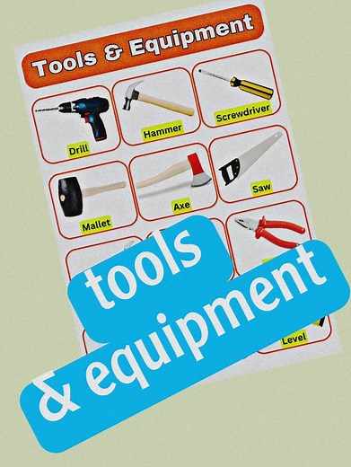 7K views · 80 reactions | Tools and equipment #englishcorner #learning #English #englishvocabulary #englishteacher | English Corner | Facebook