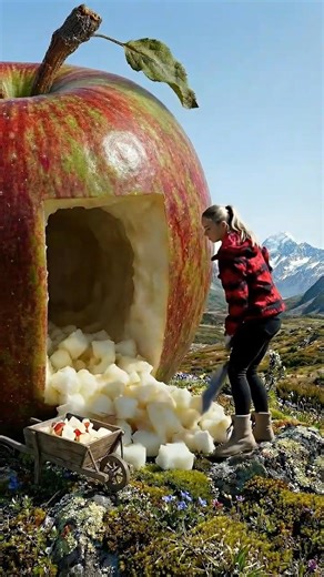Turning a Giant Apple Into a Tiny House 🍎