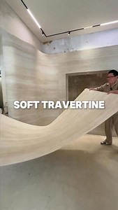 13K views · 563 reactions | Flexible travertine that can bend to form curved shapes, revolutionizing traditional decoration! Curved feature wall disaster? Maybe you just didn’t choose the right material! Check out this ‘full-height single-piece’ solution with flexible travertine.#design #decoration #wallart #walldecoration #homedecor | CU design collection | Facebook