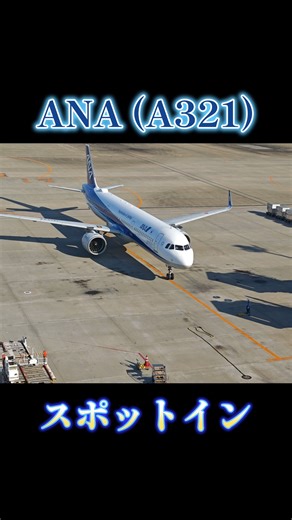 全日空(A321)羽田空港スポットイン！