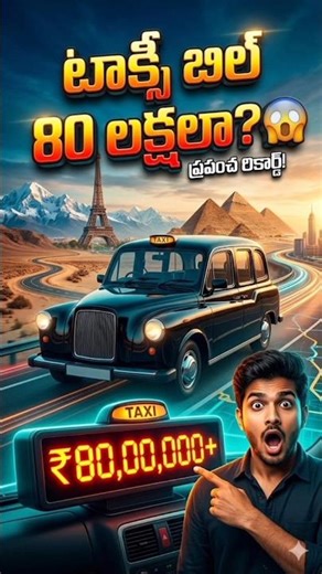 టాక్సీ బిల్ 80 లక్షలా? 😱 ప్రపంచంలోనే Longest Taxi Journey!