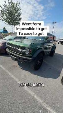 The Broncos, the real example of FOMO #ford #bronco #car #newcar #carreview