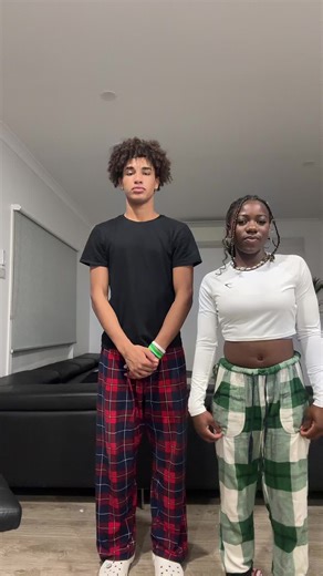 Playful Dance Routine in Stylish Pajamas