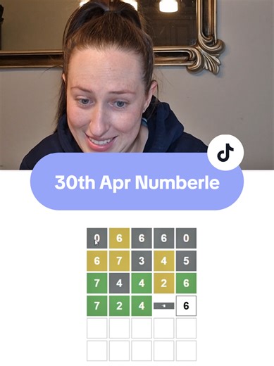 30th April 2026 #numberle