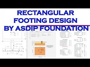 Rectangular Footing Design by ASDIP Foundation Software using ETABS Support Reaction Value