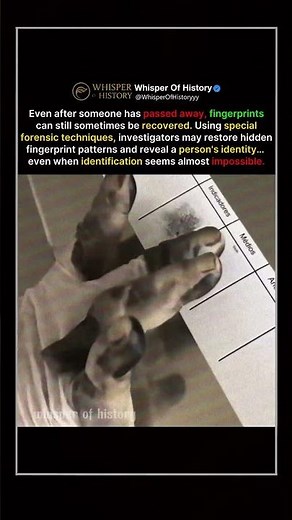 How Fingerprints Can Still Be Recovered #shorts