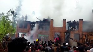*3 houses damaged in massive fire in Budgam village* Budgam, May...