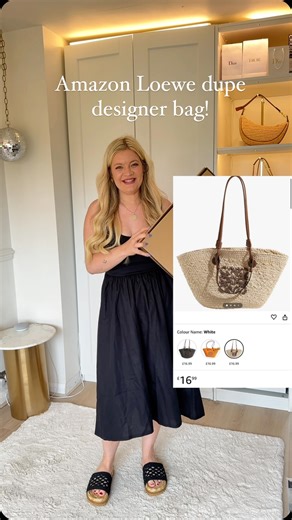 60K views · 27 reactions | DESIGNER DUPE ON AMAZON  Comment BAG if you would like the link to it! 﫶 How AMAZING is this?! I’ve had so many questions about it! It’s my new fav bag to use on holiday ☀️ #midsizefashion #dupe #amazonfashionfinds #designerfinds #affordablefinds #midsizeootd #midsizegirl | TRUST IN VOGUE | Facebook