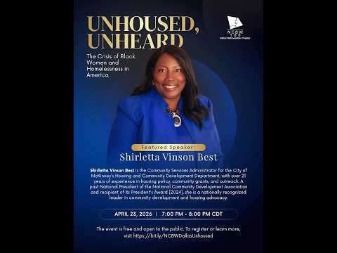 PUBLIC POLICY: Unhoused and Unheard The Crisis of Black Women and Homeless In America