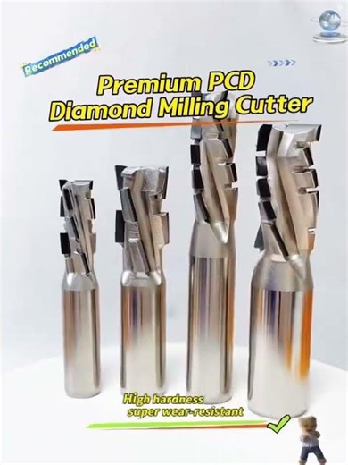 Premium PCD Diamond Milling Cutter | High Precision for Non-Ferrous Machining