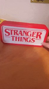 Cartel luminoso Stranger Things