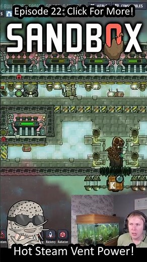 Max Hot Steam Vent Power In ONI! #oxygennotincluded #sandboxshowcase #gaming