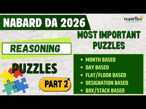 NABARD DA Reasoning | Types of Puzzles asked in Reasoning | Part 2