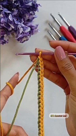 How to make an I-Cord 🧶 || Crochet I-Cord tutorial for beginners #crochet #icord #tutorial