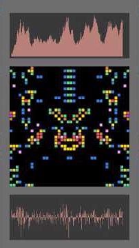 Stock Chart Simulator ♫ #cellularautomata #mandelbrot #mathart #shorts