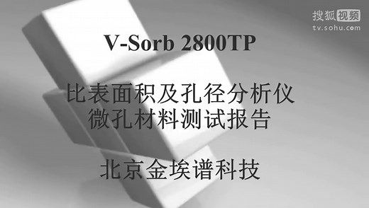 V-Sorb 2800TP比表面积及孔径测试报告--金埃谱科技