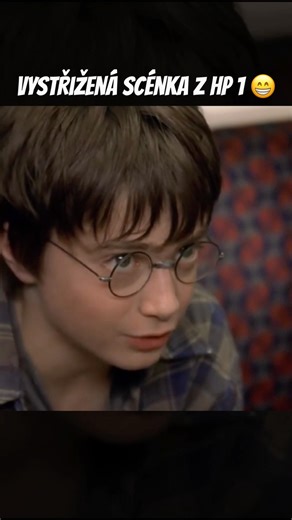 Vystřižená scénka z Harryho Pottera a kamene mudrců předabovaná pomocí AI😊 #harry #dabingovejnarez