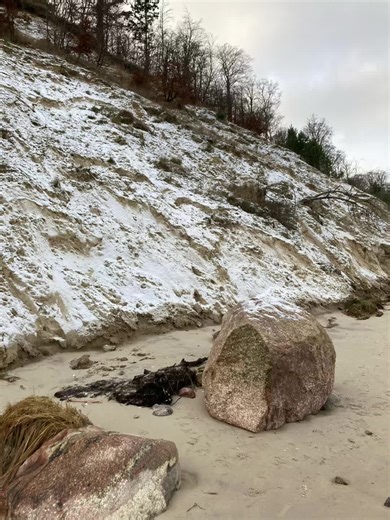 Winter an der Ostsee #Winter #Ostsee #Schnee #Strand #Meer