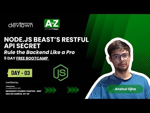 DAY - 3 | NODE.JS BEAST’S RESTFUL API SECRET – RULE THE BACKEND LIKE A PRO - 5 DAYS FREE BOOTCAMP